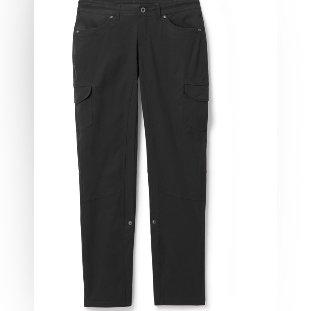 REI Kuhl Women's Freeflex Cargo pants Size 12 Koal Gray Lightweight hiking ❤️
